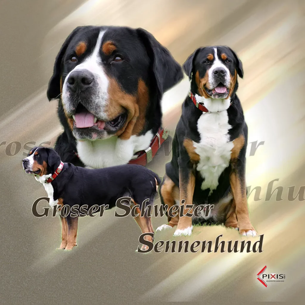 plaque attention chien grand bouvier suisse