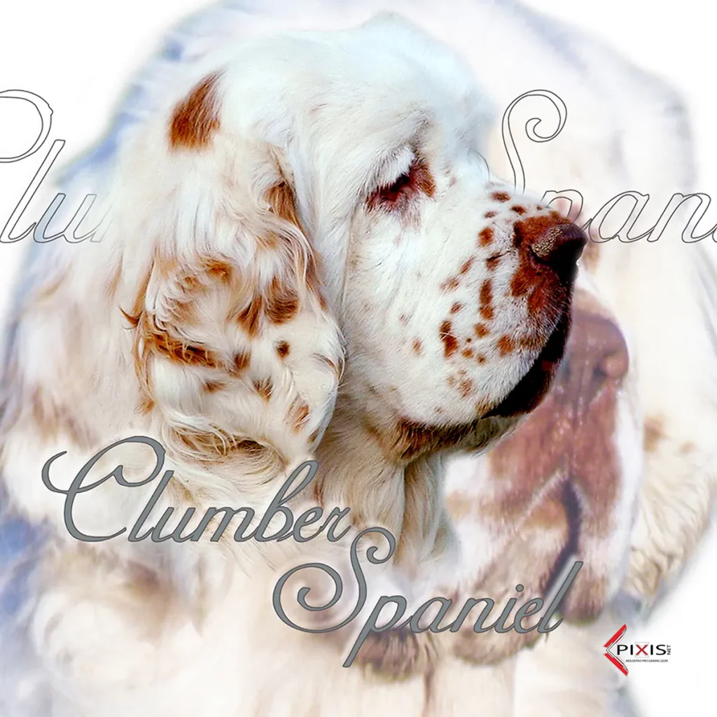 plaque attention chien clumber spaniel