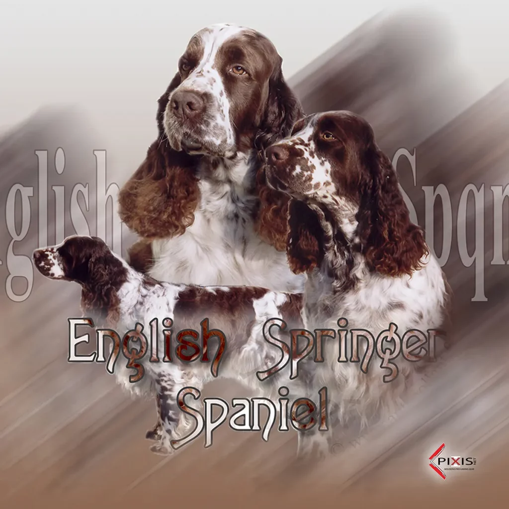 English Springer Spaniel plaque attention chien english springer spaniel