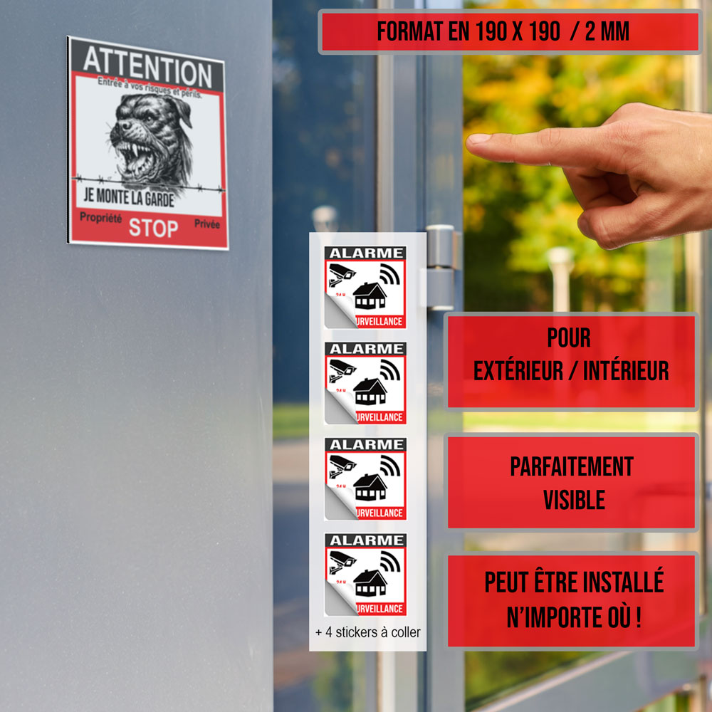 Pancarte Attention au Chien