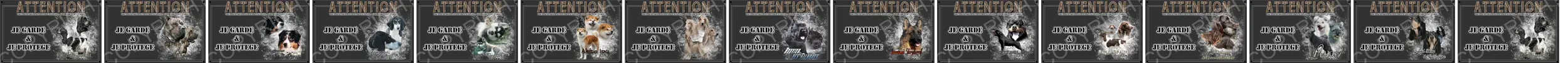 pancarte chien pour panneaux de garde