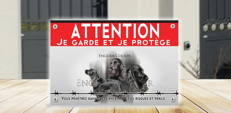 panneau attention au chien