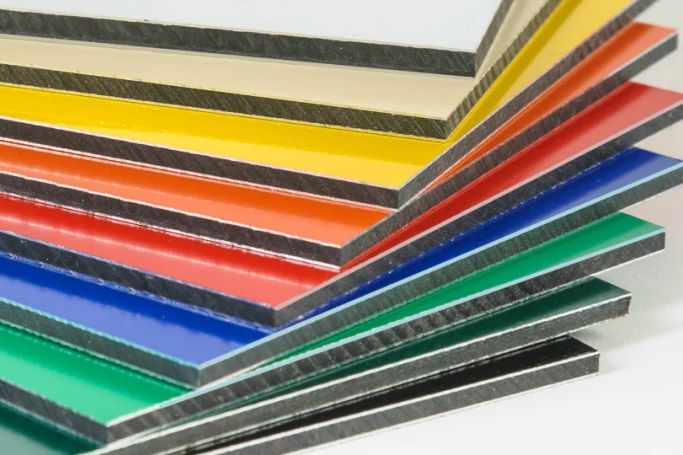 Plaque de Dibond multicolor