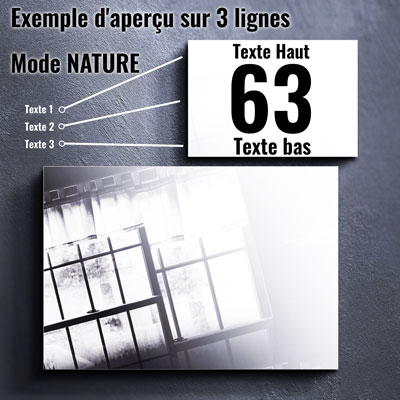 plaque aluminium dibond chrome