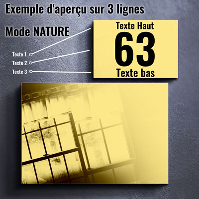 plaque aluminium dibond or