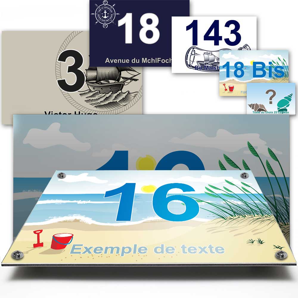 impression numéro de rue 16