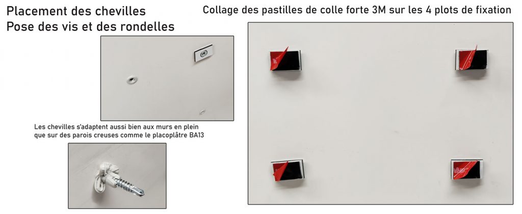 fixations plaque signalétique
