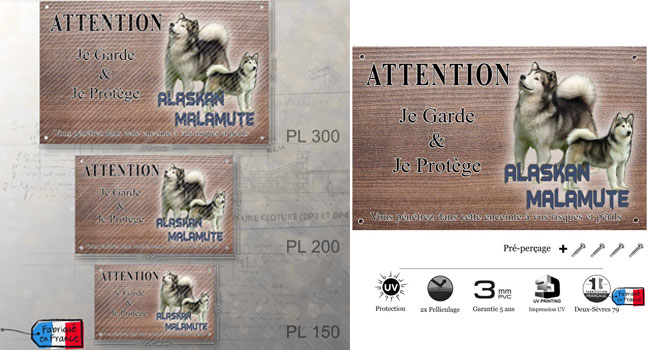 taille plaque signalétique