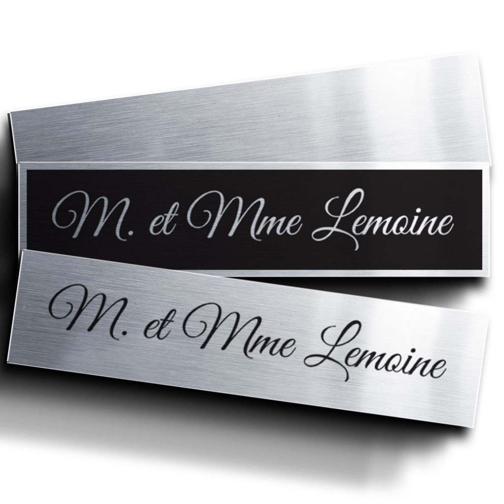 Plaque de boite aux lettres