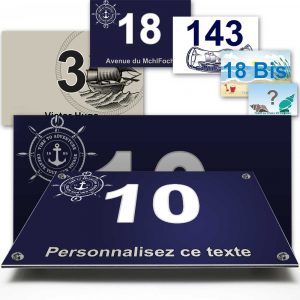 Plaque personnalisée barre à roue