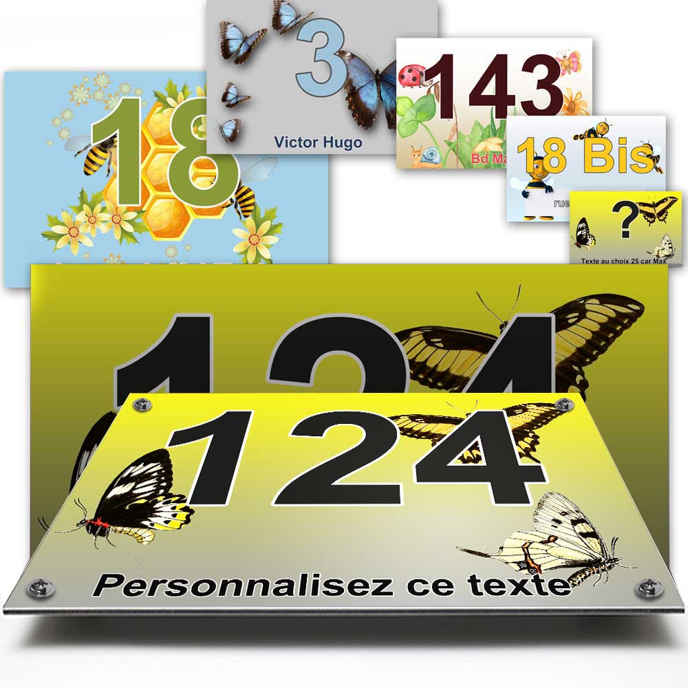 plaque personnalisée maison insete