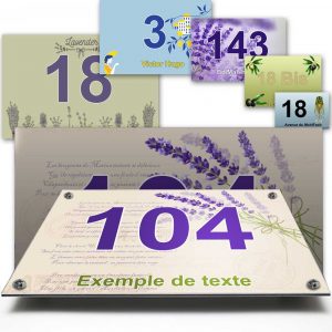 plaques numéro de maison poème