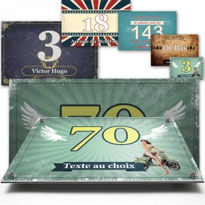 plaque maison vintage