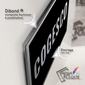 Plaque numéro de maison aluminium personnalisable