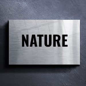 Plaque numéro de maison aluminium brossé