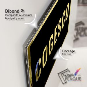 Plaques de maison chrome or