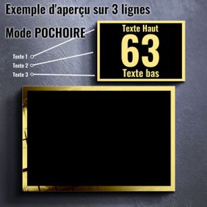 Plaques de maison miroir or