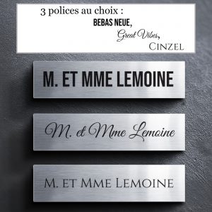 gravure plaque boite aux lettres