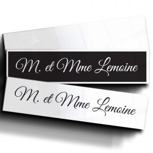 Plaque pour boîte aux lettres