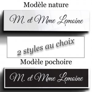 Plaque boîte aux lettres personnalisée