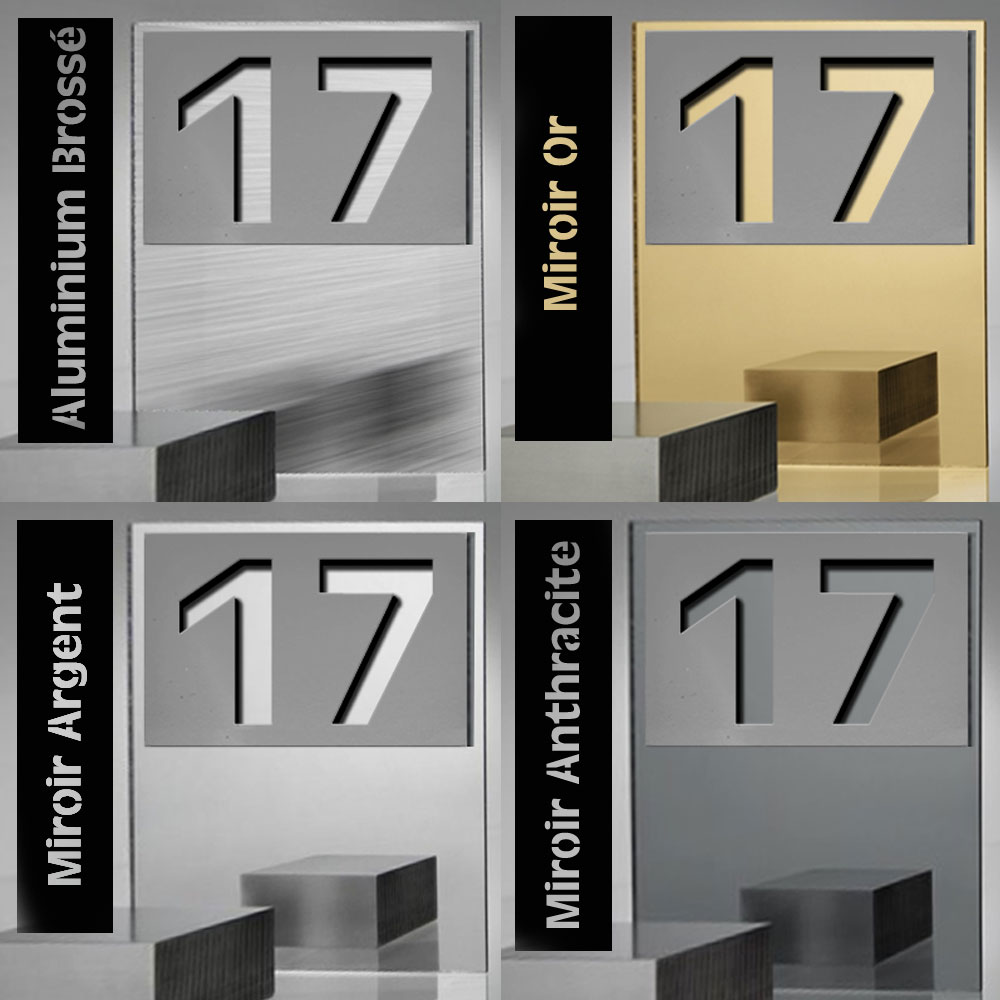 numéro de maison moderne série