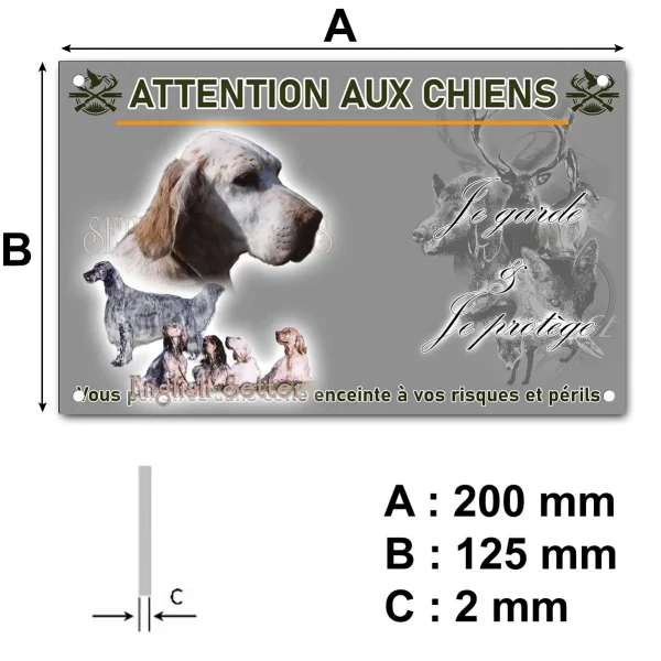 Panneau Portraits d'English Setter en différentes poses