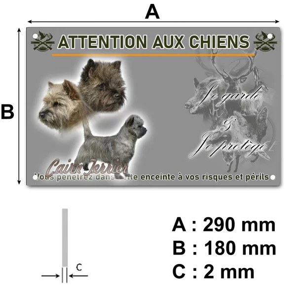 Pancarte Cairn Terrier en plusieurs poses