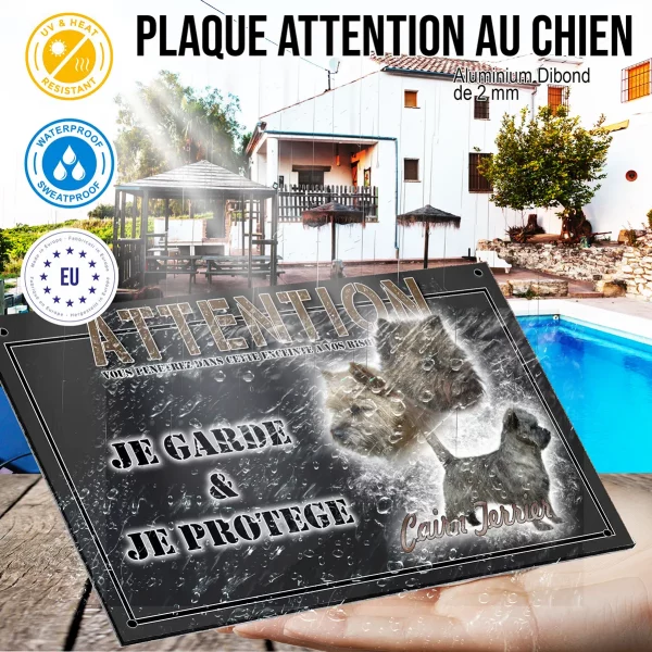 Panneau chien de garde Cairn Terrier en plusieurs poses
