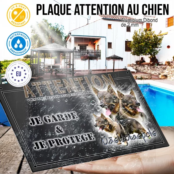 Panneau chien de garde Trois Västgötaspets avec un fond transparent