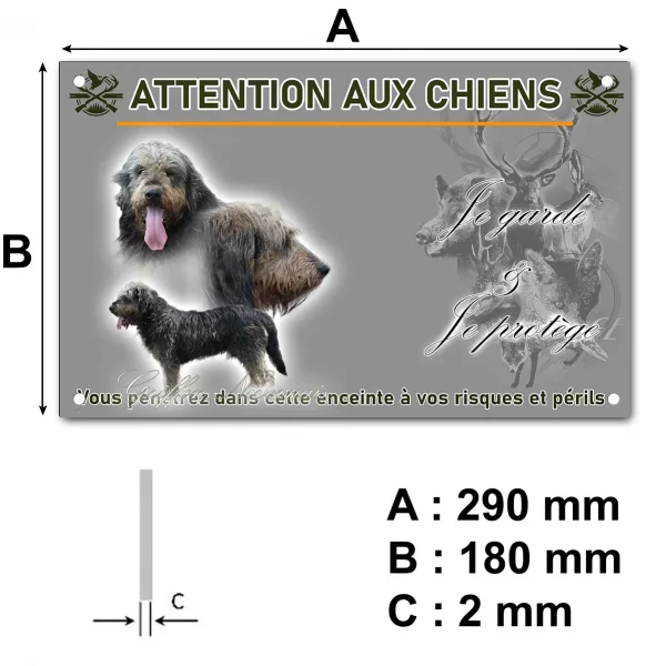 Pancarte Deux Griffons Nivernais