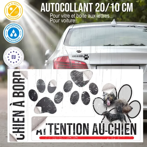 Plaque chien de garde Deux Griffons Nivernais