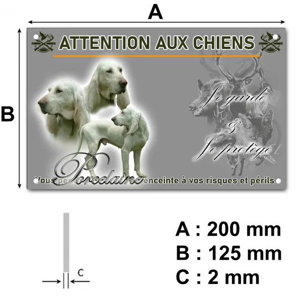 Panneau Chiens de race Porcelaine avec diverses poses et expressions