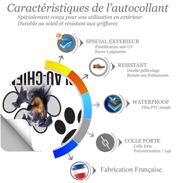 Chien a bord Portrait d'un Beauceron avec un chien en profil