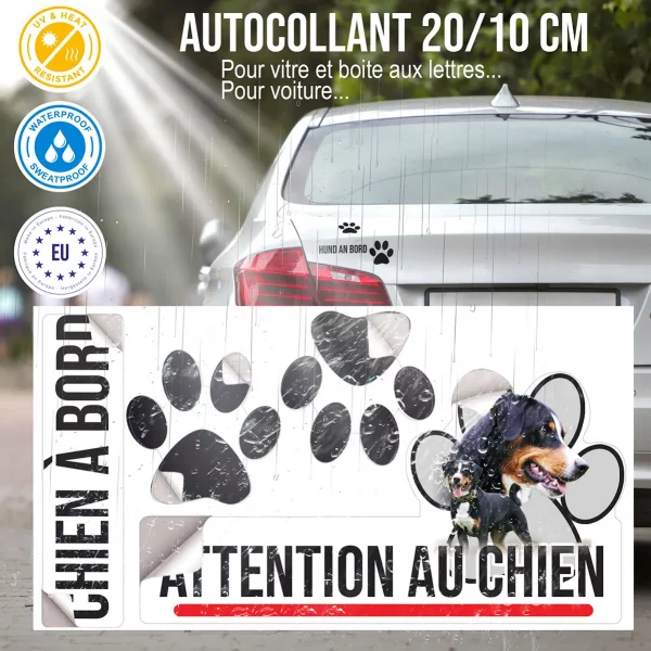 Plaque chien de garde Deux chiens Bouvier d'Appenzell