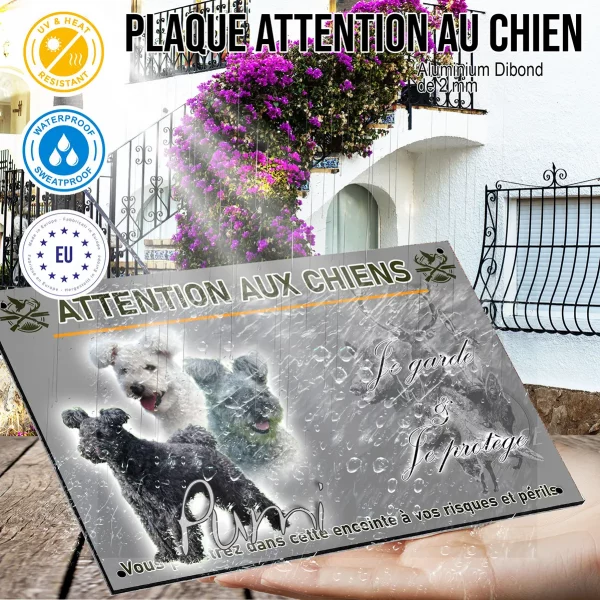 Panneau Trois chiens Pumi avec différentes robes