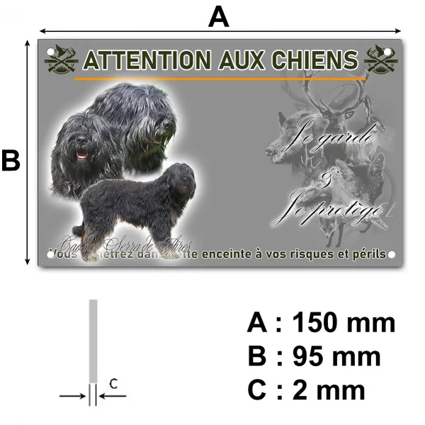 Plaque Trois Cão da Serra de Aires en différentes positions.