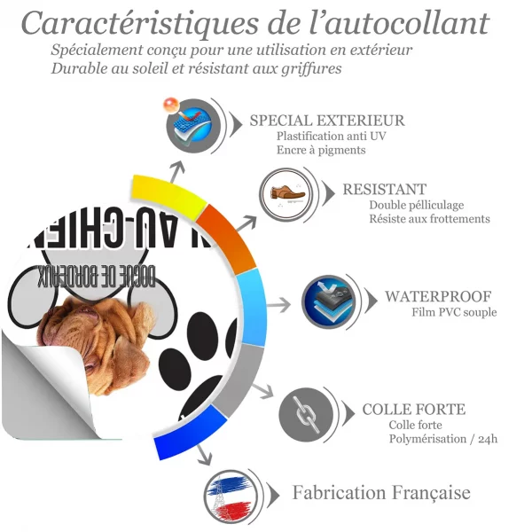 Chien a bord Dogue de Bordeaux avec des traits caractéristiques