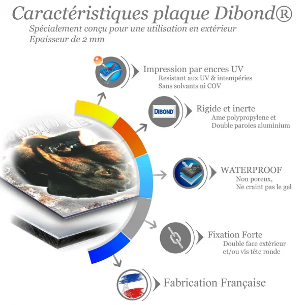 Je monte la garde Image d'un Rottweiler avec texte