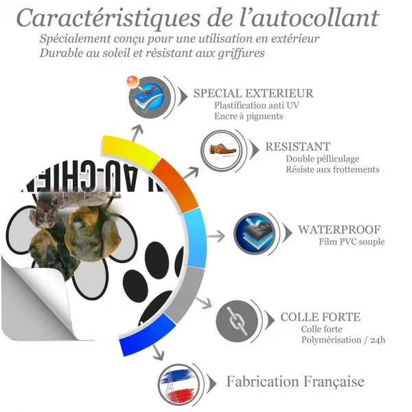 Chien a bord Visuel de Teckels avec têtes et un chien entier