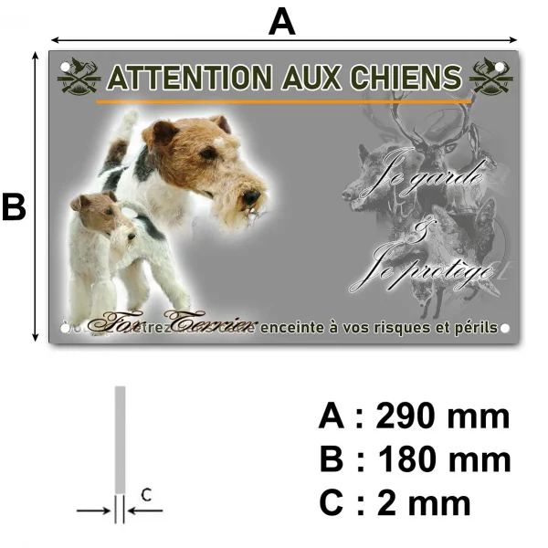 Pancarte Deux Fox Terriers