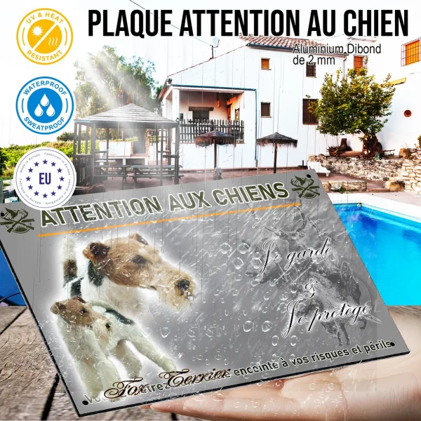 Panneau Deux Fox Terriers