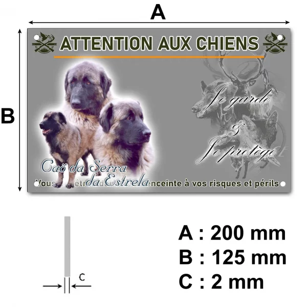 Panneau Cão da Serra da Estrela avec plusieurs portraits