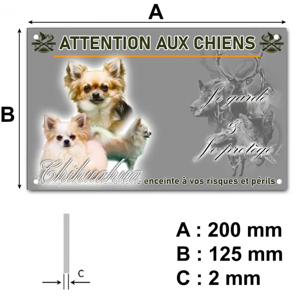 Panneau Collage de plusieurs Chihuahuas aux pelages variés