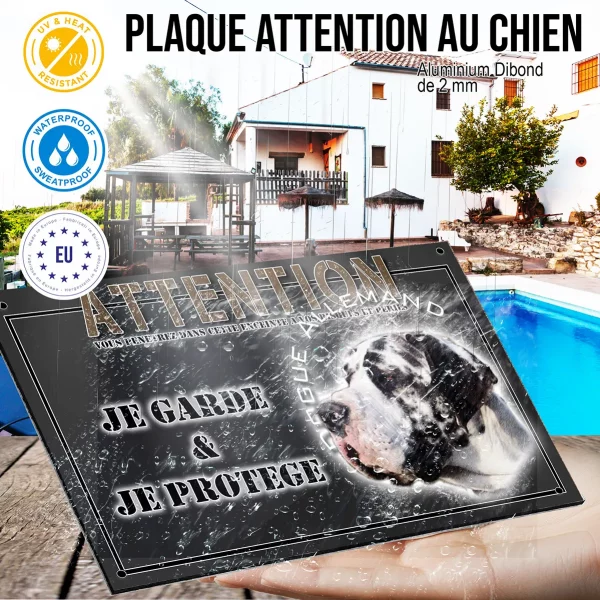 Panneau chien de garde Portrait d'un Dogue Allemand