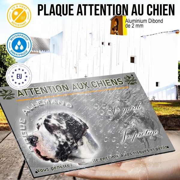 Panneau Portrait d'un Dogue Allemand