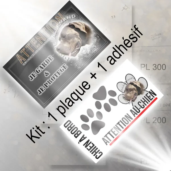 Plaque chien de chasse Borzoi Allemand en gros plan avec fond transparent