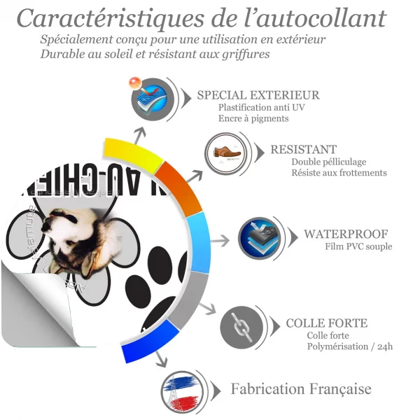 Chien a bord Alaskan Malamute avec texte artistique