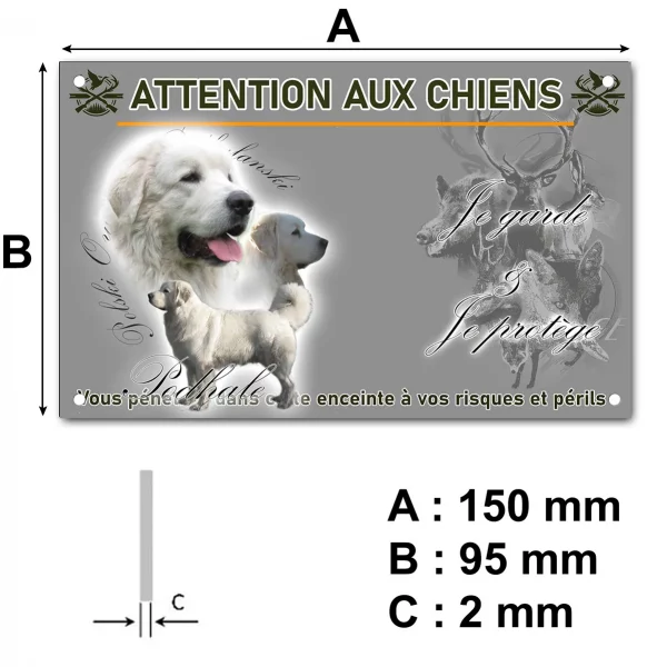 Plaque Images de chiens Podhalan avec différentes poses