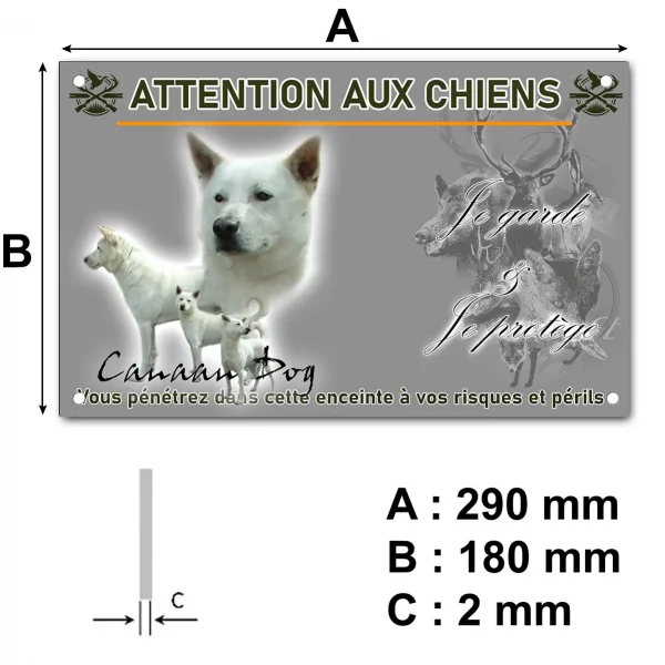 Pancarte Trio de chiens Akita Inu avec variétés de poses