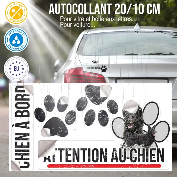 Plaque chien de garde Deux chiens Hrvatski Ovcar
